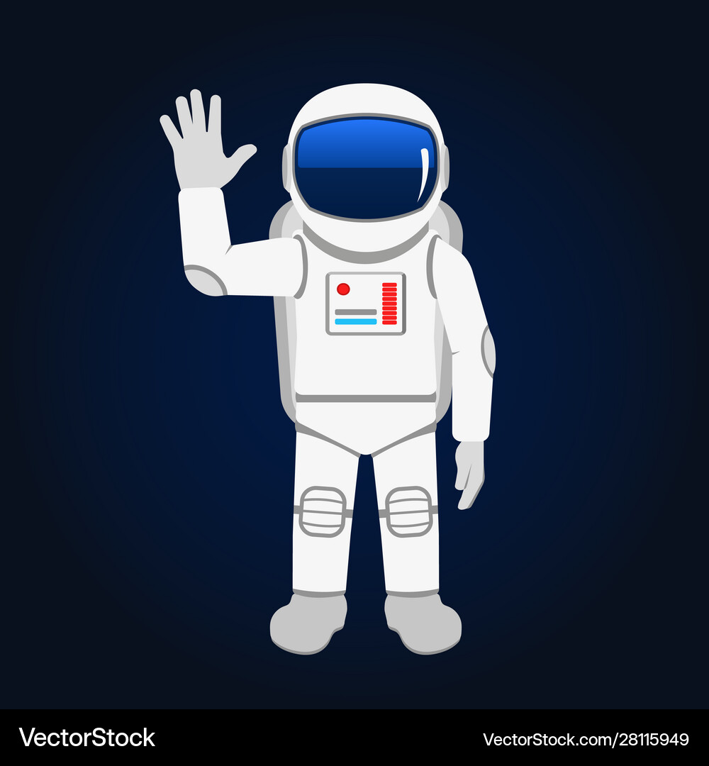 Astronaut space suit Royalty Free Vector Image