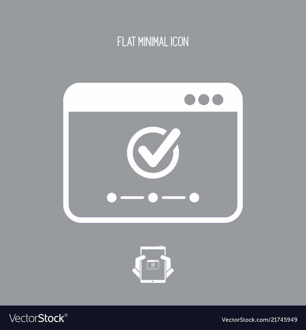 Check network - flat minimal icon