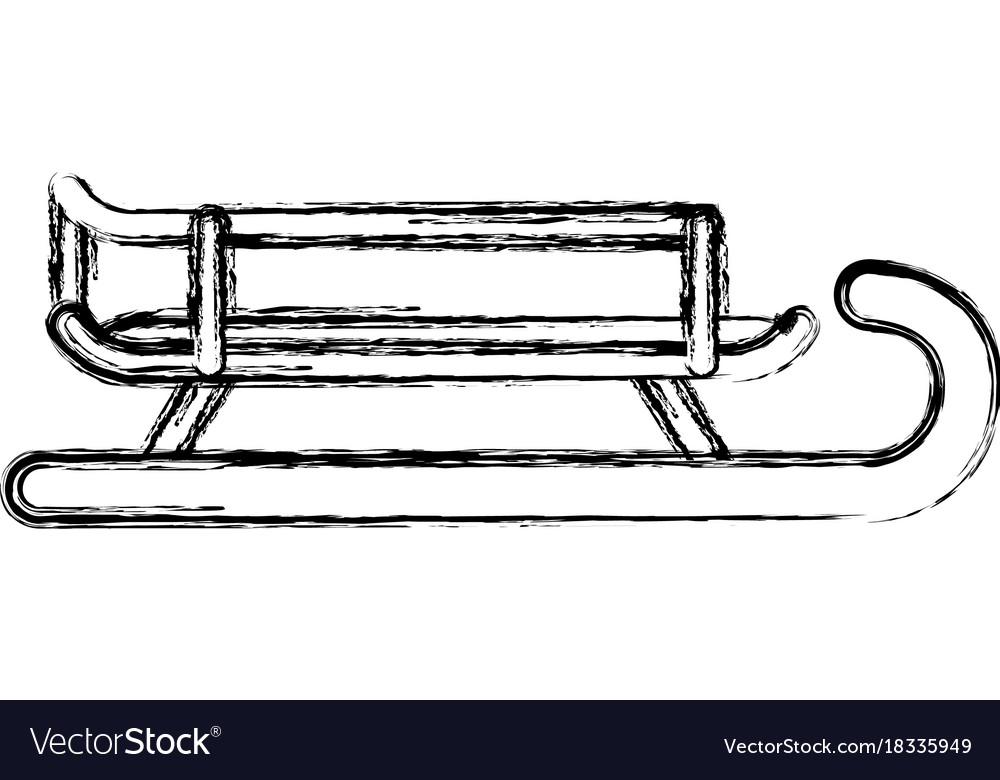 Sled icon image Royalty Free Vector Image - VectorStock