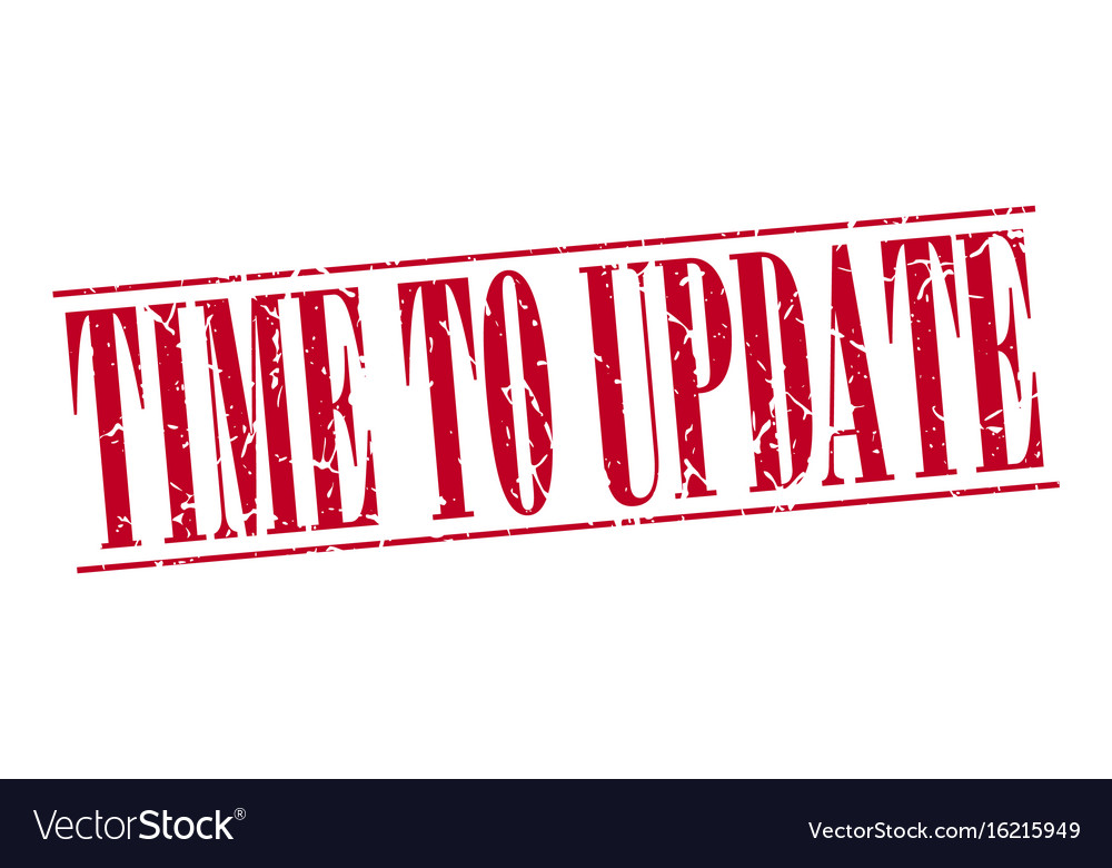 Time to update Royalty Free Vector Image - VectorStock