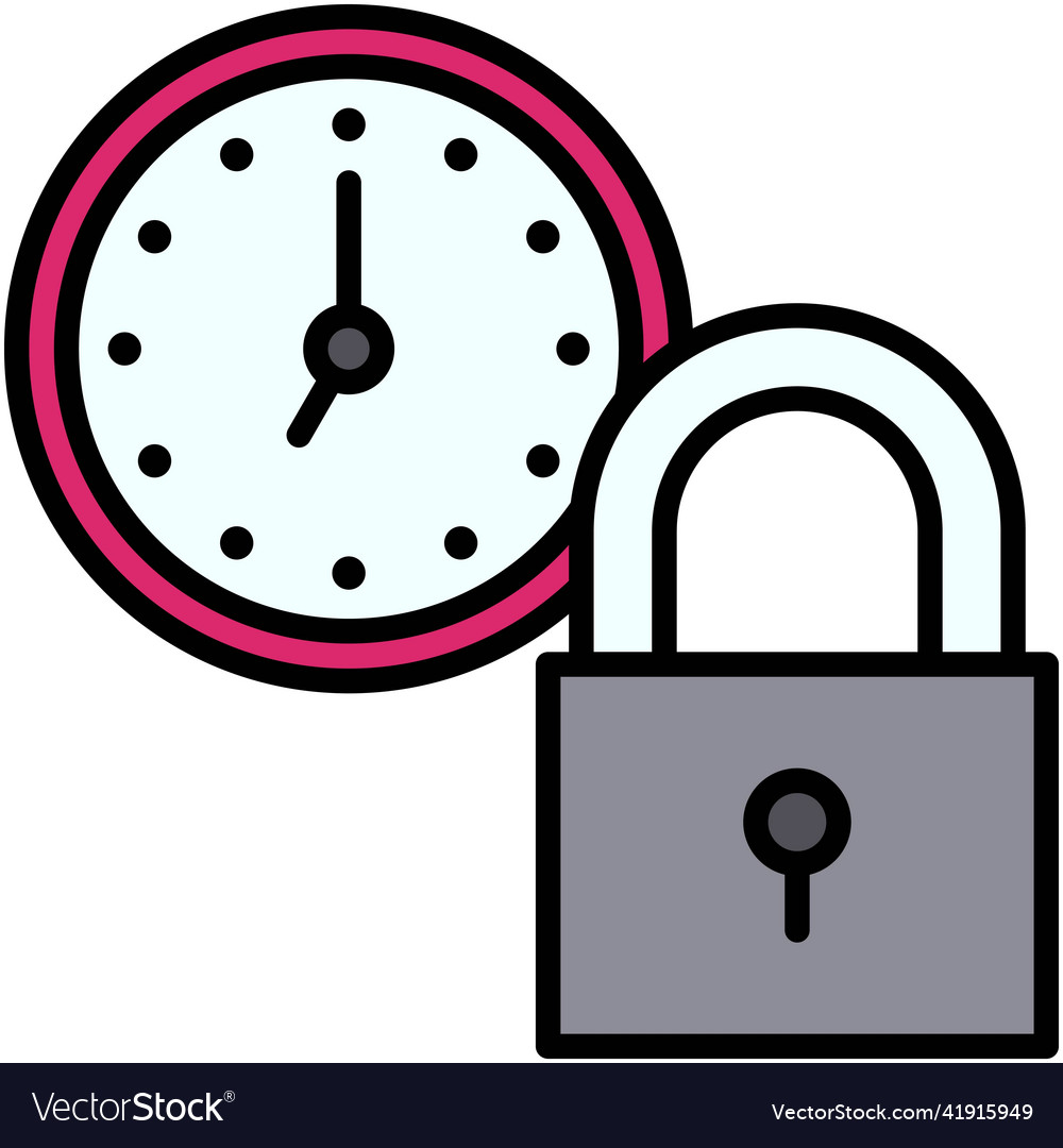 Timelock icon blockchain related