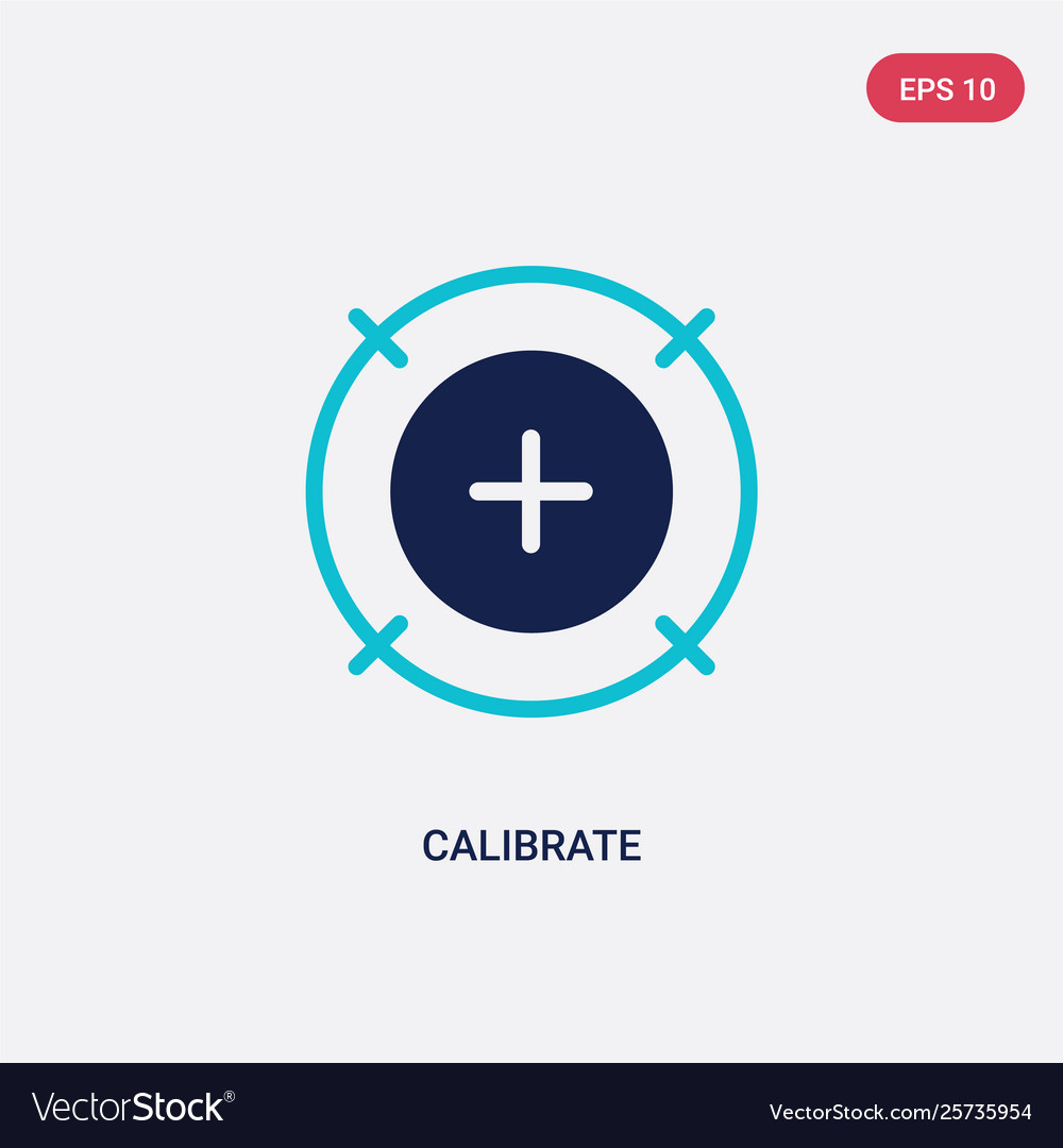 Blue Calibrate Icon - Measurement Tool