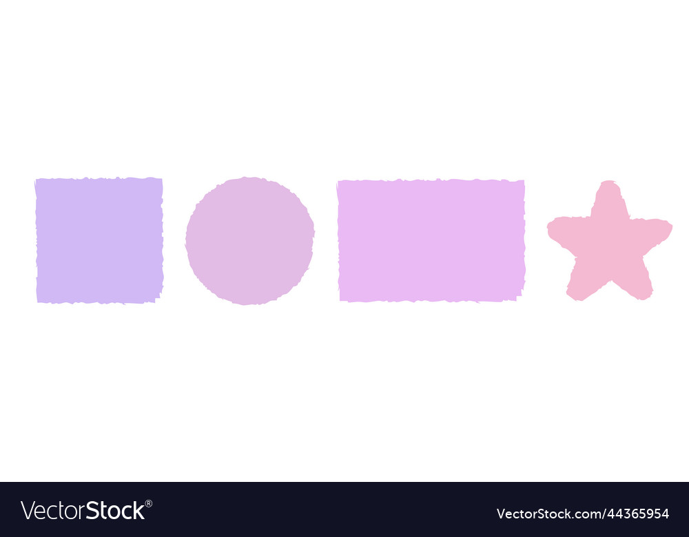 Brush shapes logo template