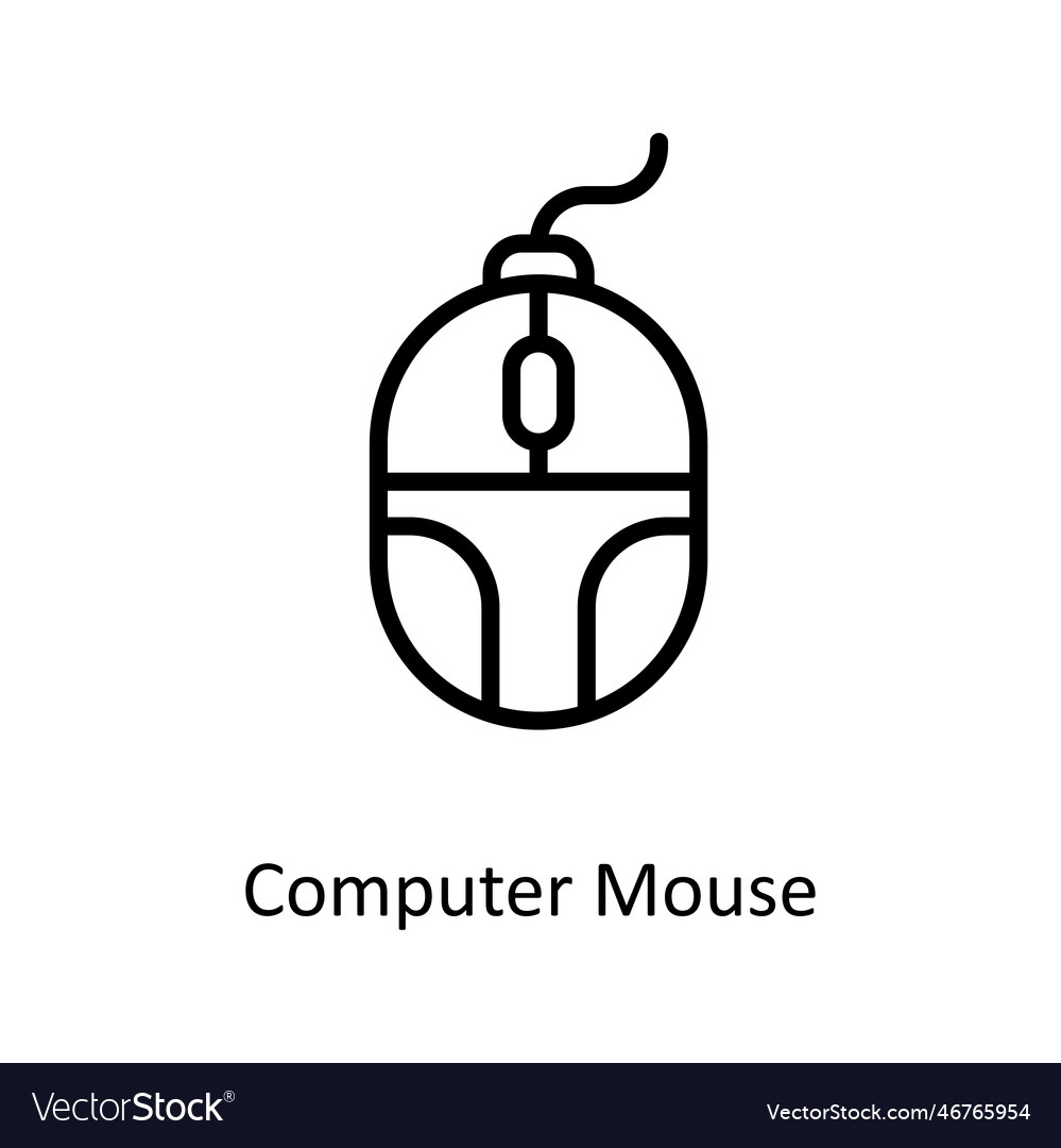 Computer mouse outline icons simple stoc