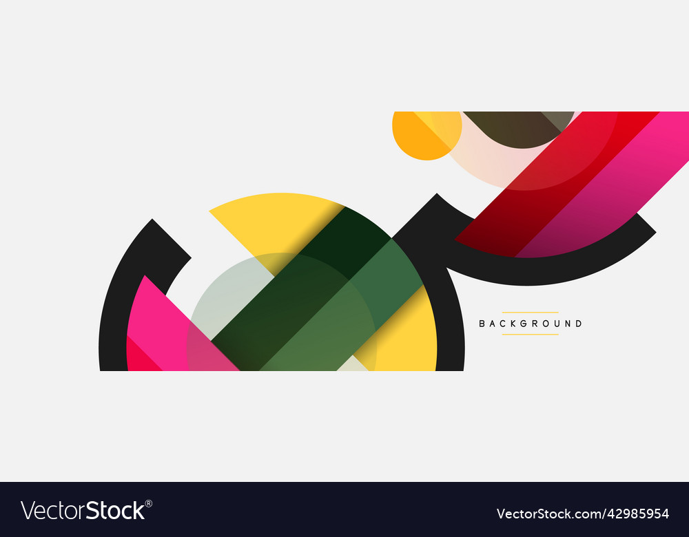 Geometric shapes composition abstract background Vector Image Geometric shapes composition abstract background