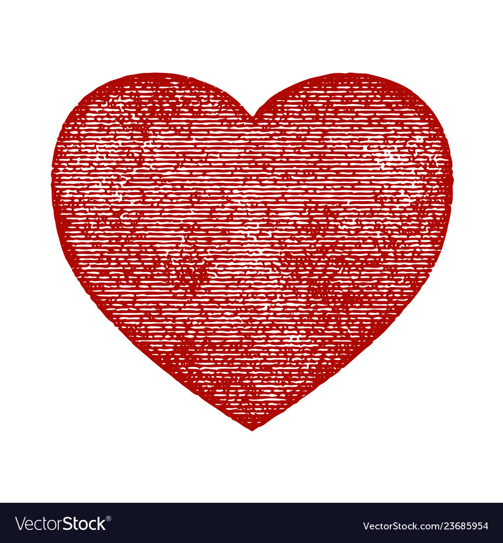 Heart distress isolated Royalty Free Vector Image