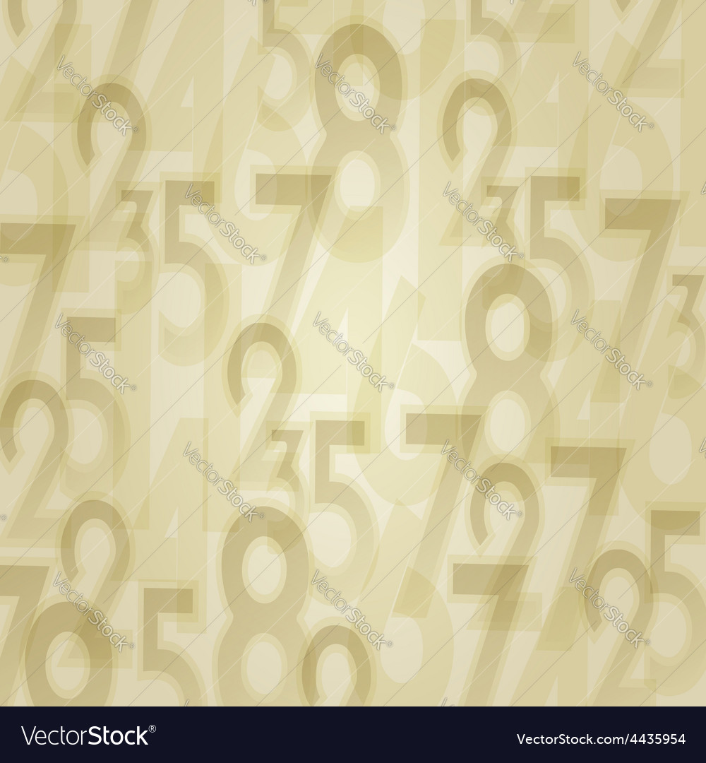 Numbers abstract background