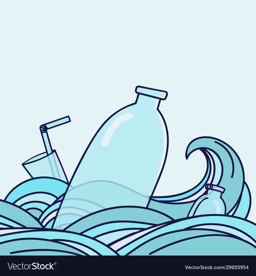 Save oceans Royalty Free Vector Image - VectorStock