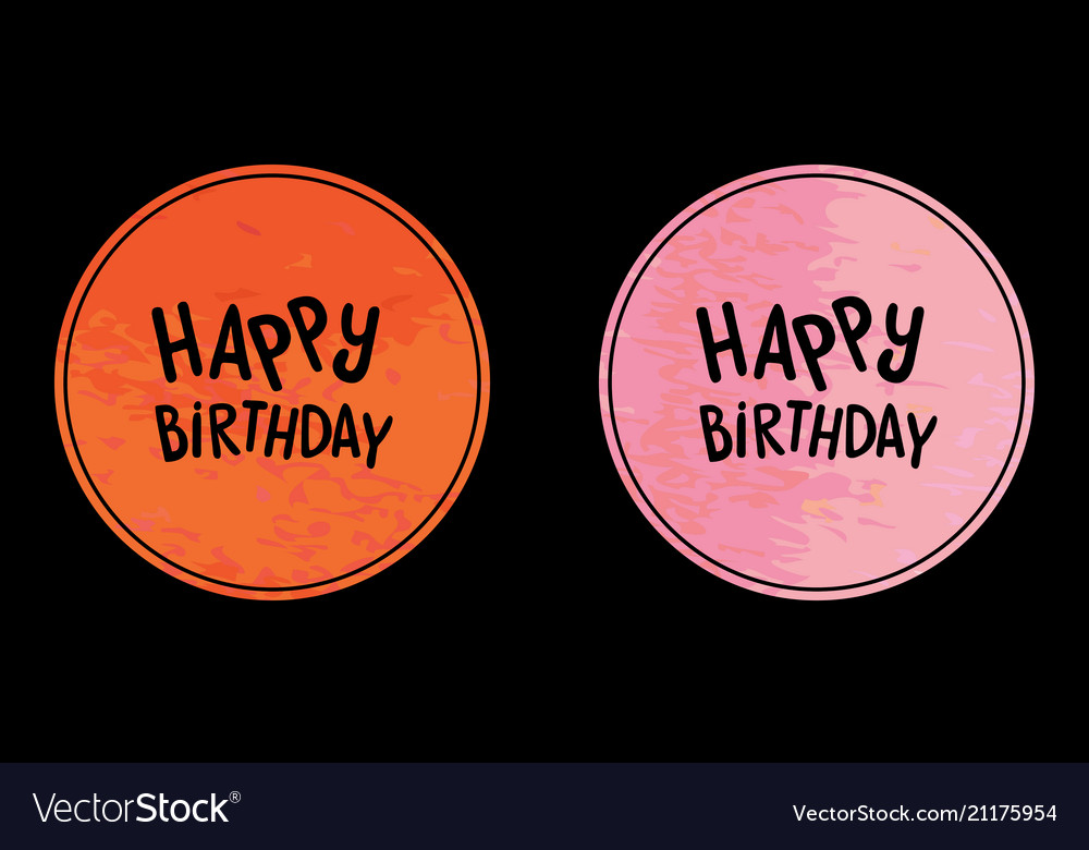 Watercolor circle background set with text