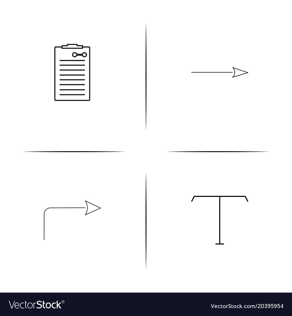 Web und Text einfache lineare Icon setsimple Umriss
