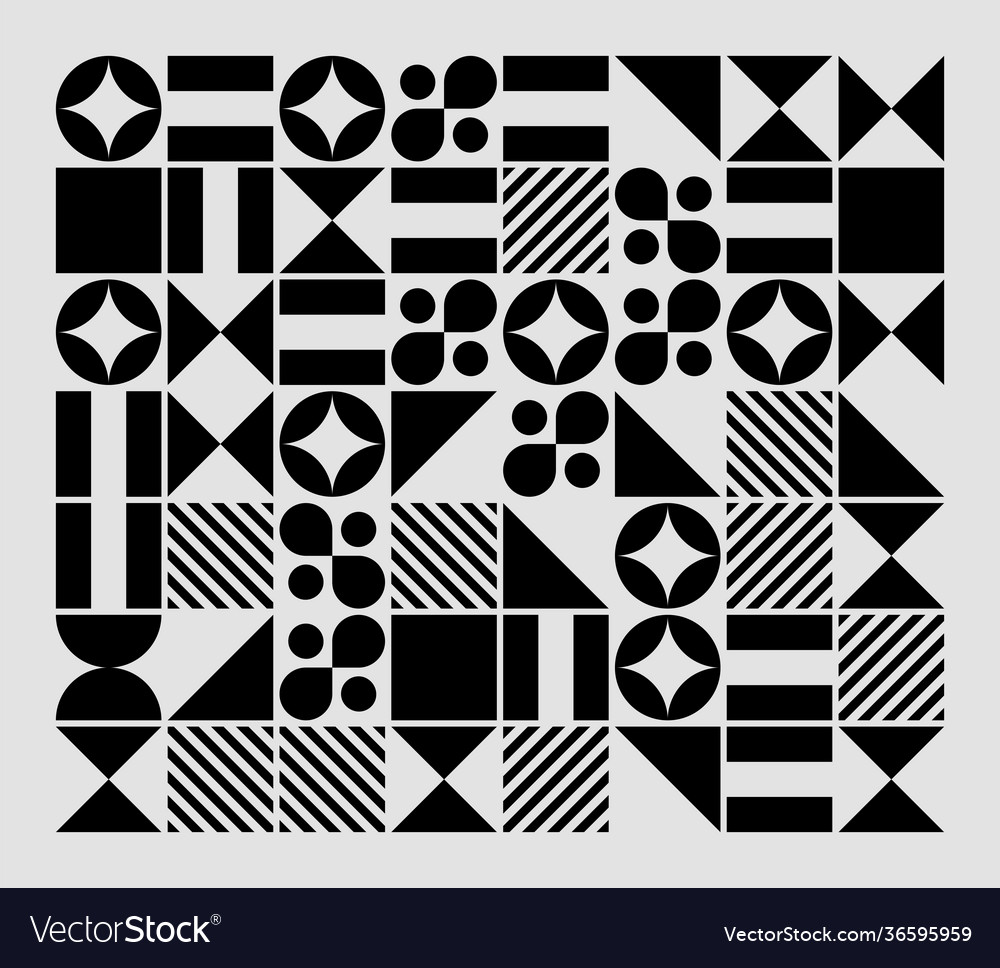 Abstract geometry pattern artwork vector image Abstract geometry pattern artwork