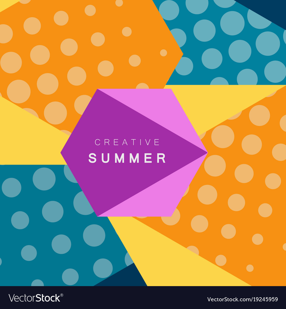 Abstract hexagonal background with halftone
