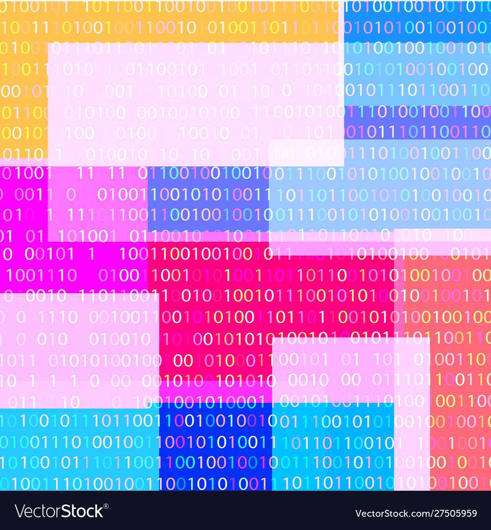 Binary code and geometric shapes