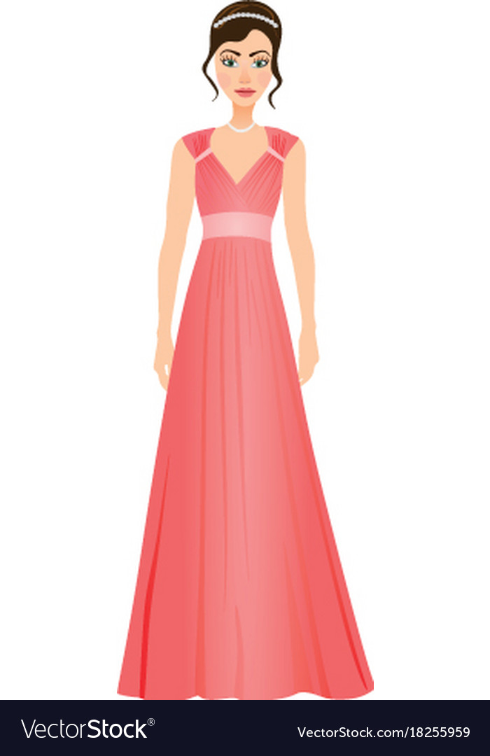 prom dress cartoon