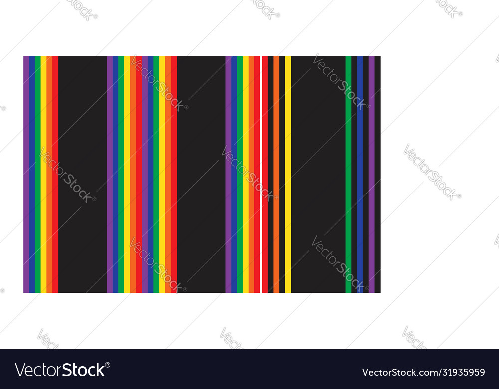 Rainbow stripe seamless pattern background vector image Rainbow stripe seamless pattern background