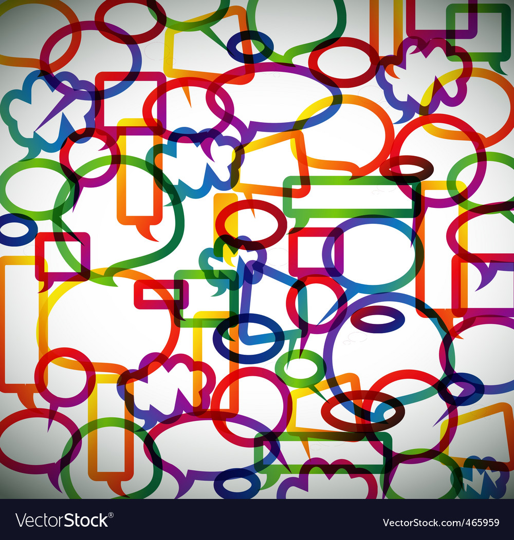 Speech bubbles pappern