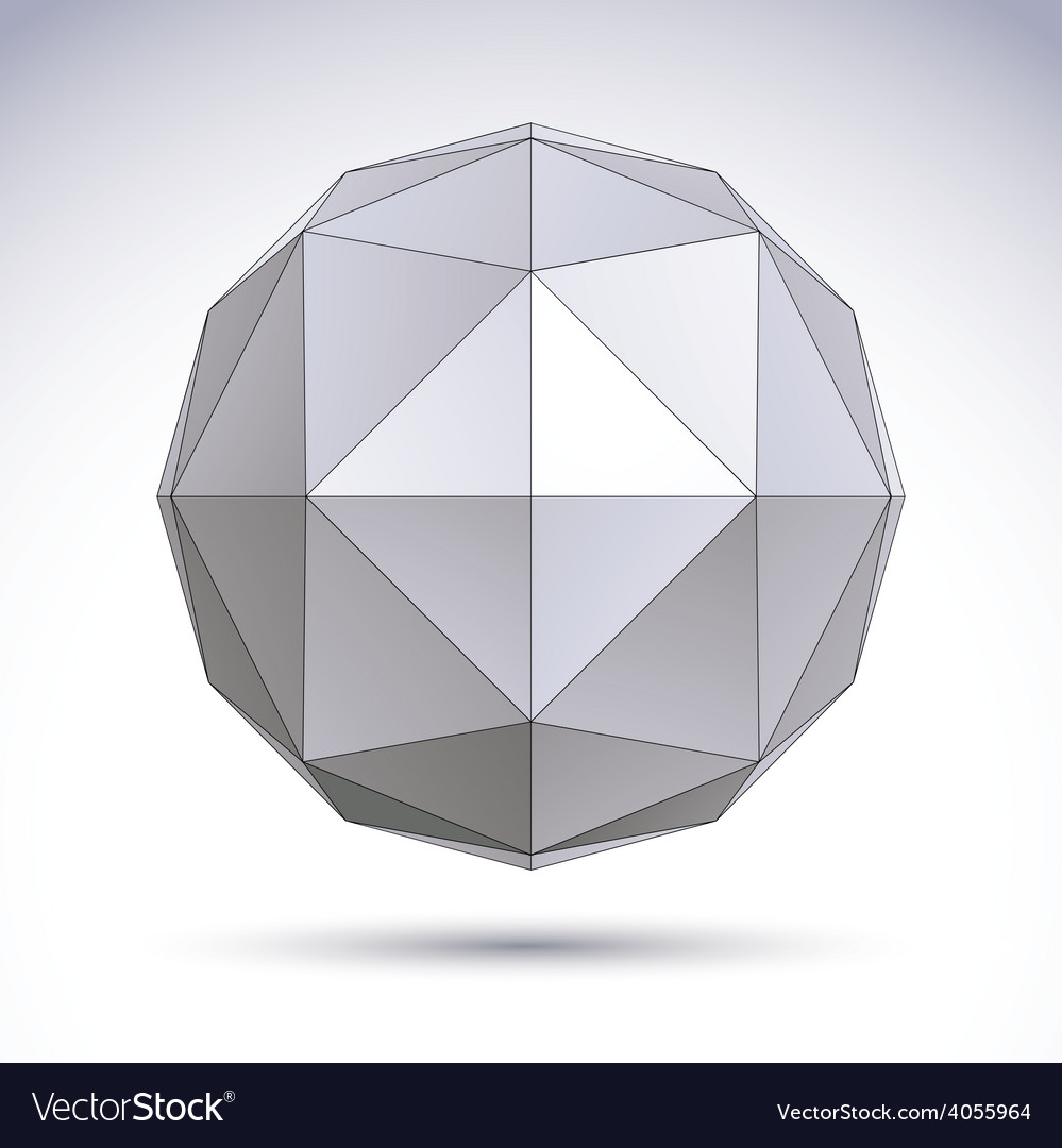 3d origami abstract object design element