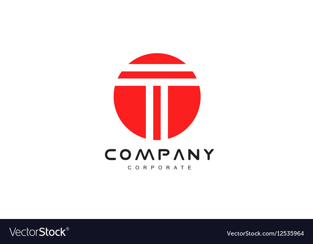Alphabet letter t logo icon design
