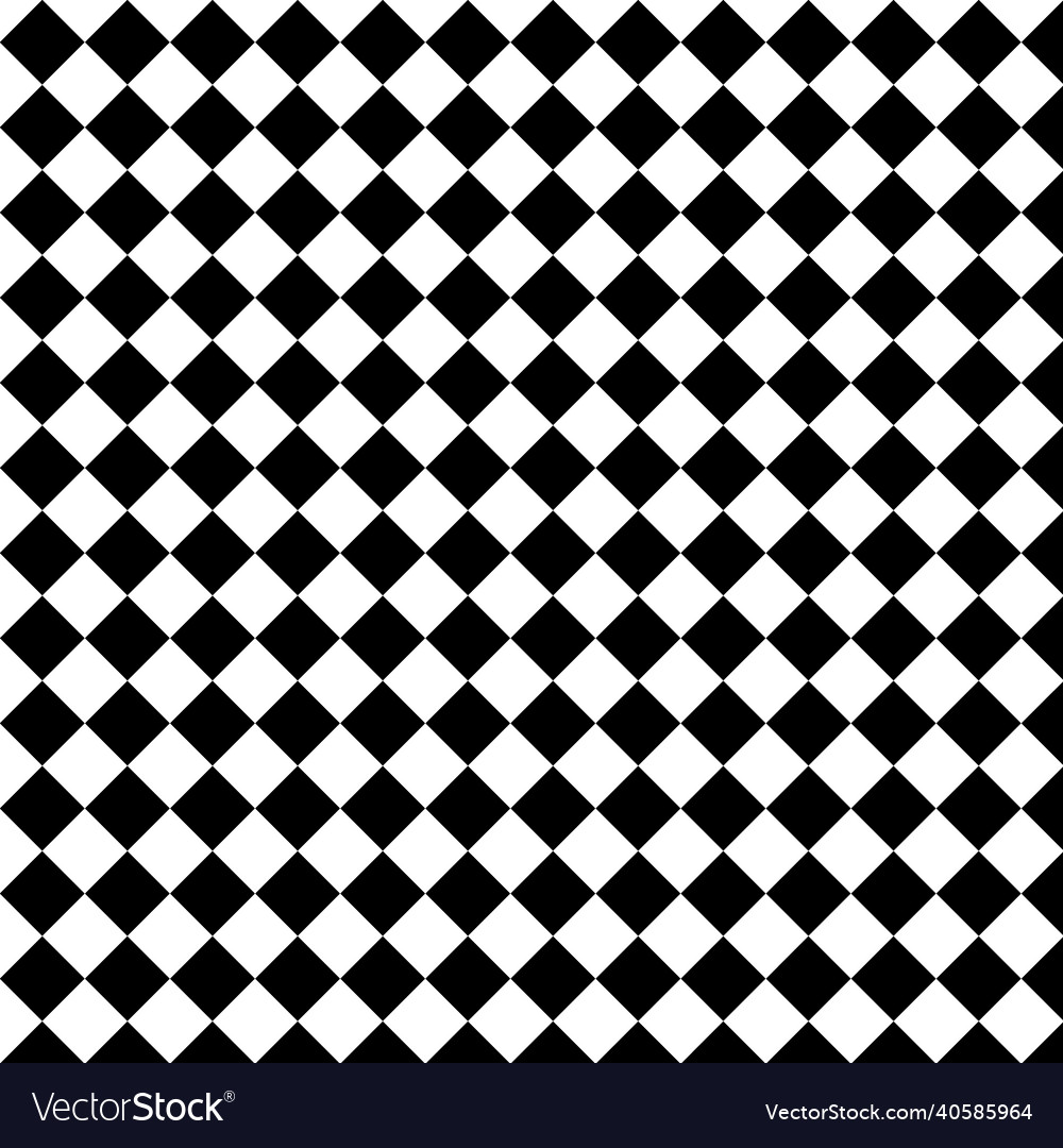 Checker chess square abstract diagonal black vector image Checker chess square abstract diagonal black