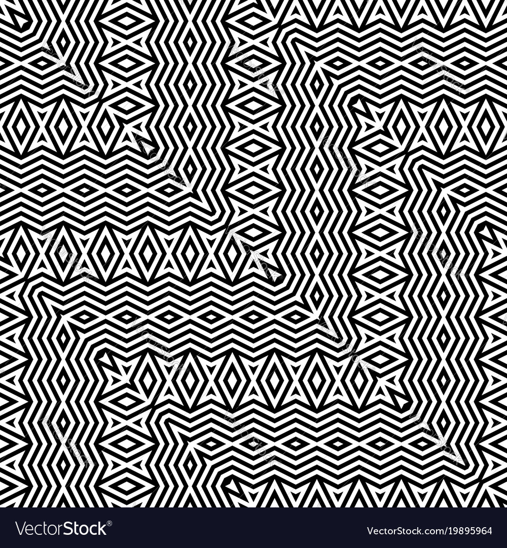 Design seamless monochrome zigzag pattern