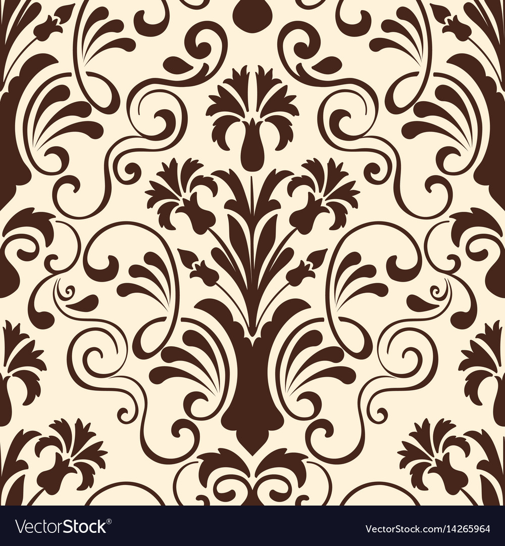 Elegant Damask Floral Pattern