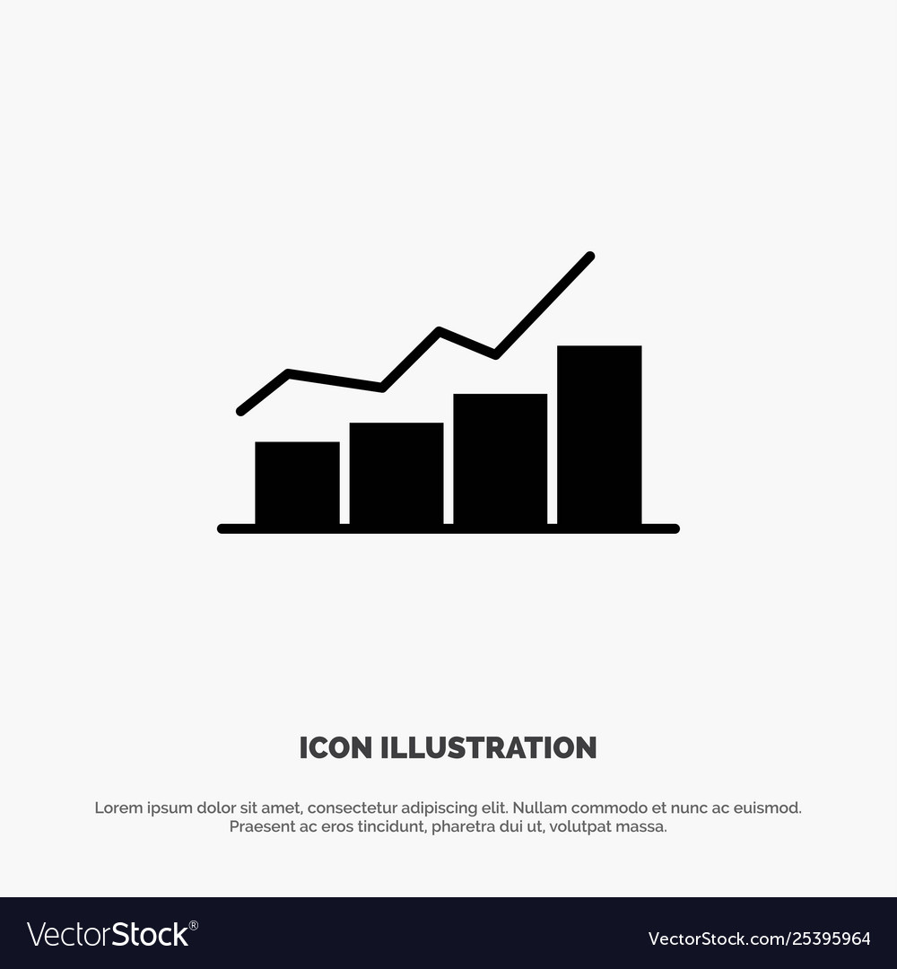 Growth chart flowchart graph increase progress Vector Image Growth chart flowchart graph increase progress