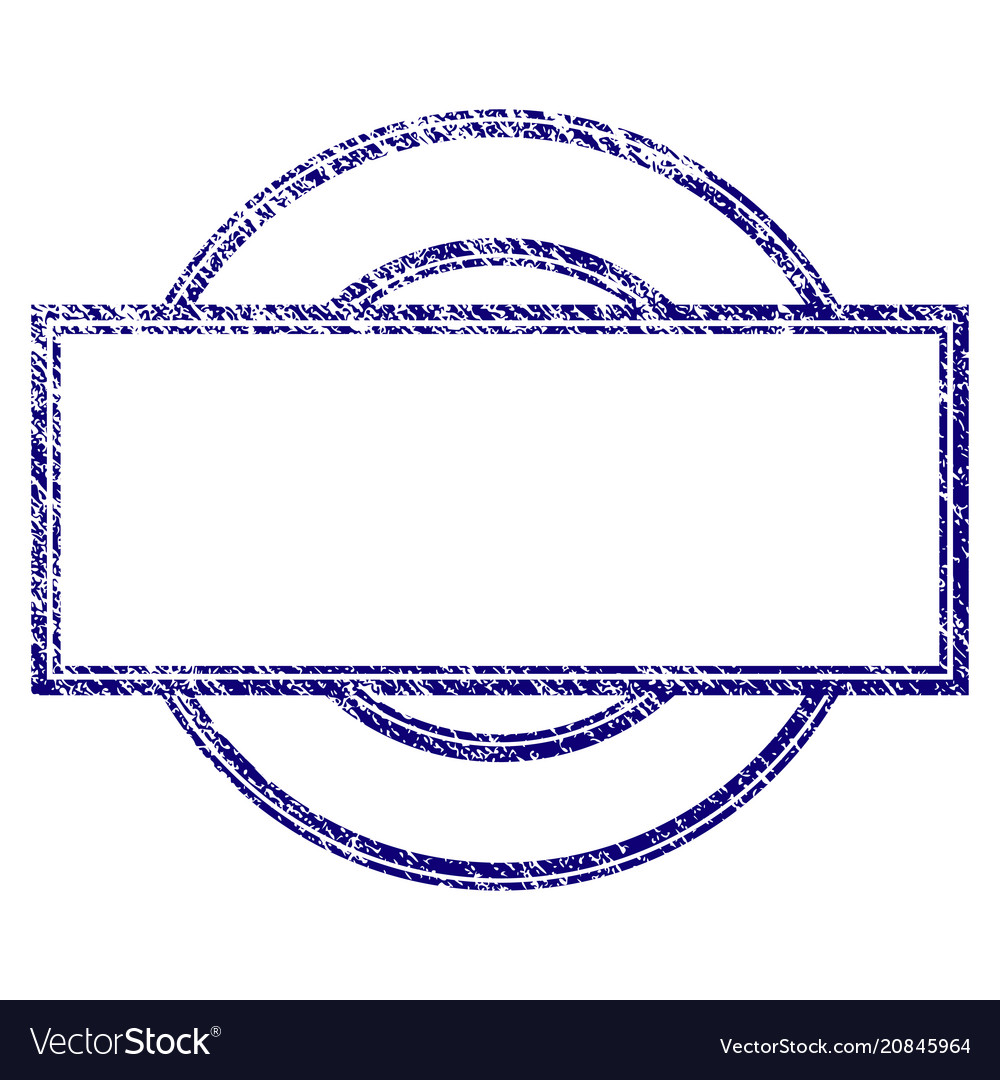 Grunge textured double round and rectangle frame