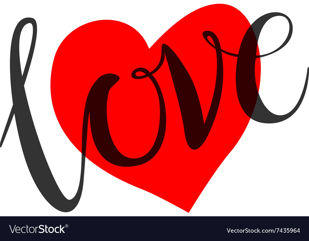 Download Love heart shape design for love symbols Vector Image