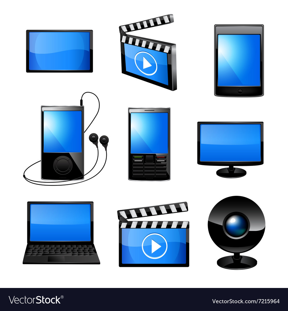 Medien Icon Set