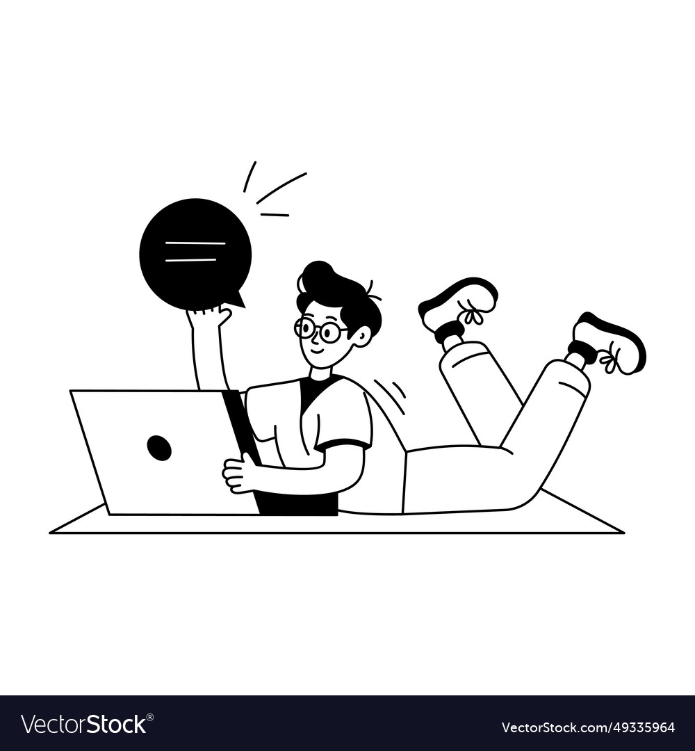 Online chat Royalty Free Vector Image - VectorStock