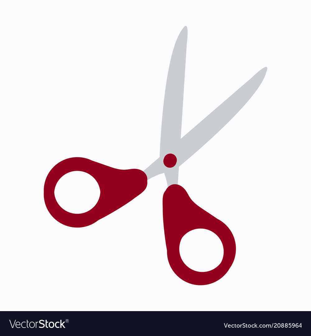Scissors icon web design element vector image Scissors icon web design element
