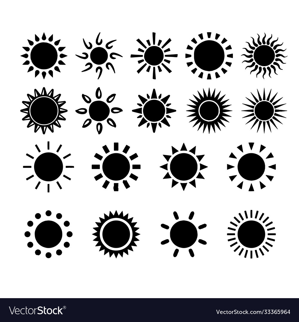 Sun set hand drawn vector image Sun set hand drawn