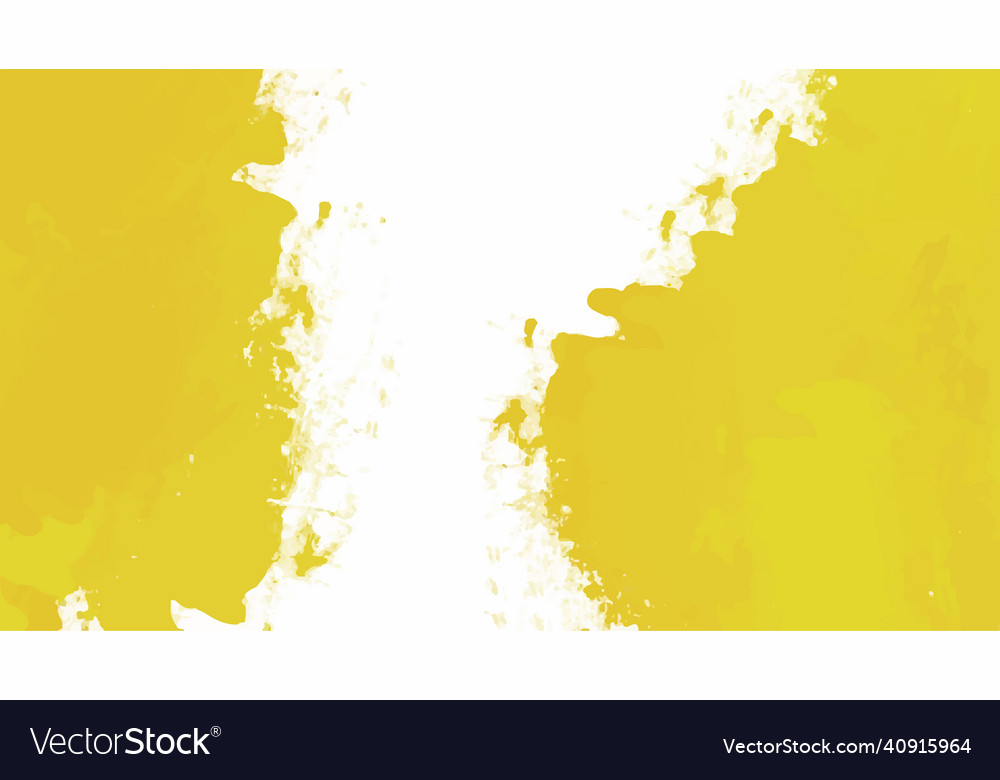 Yellow watercolor background for textures Vector Image