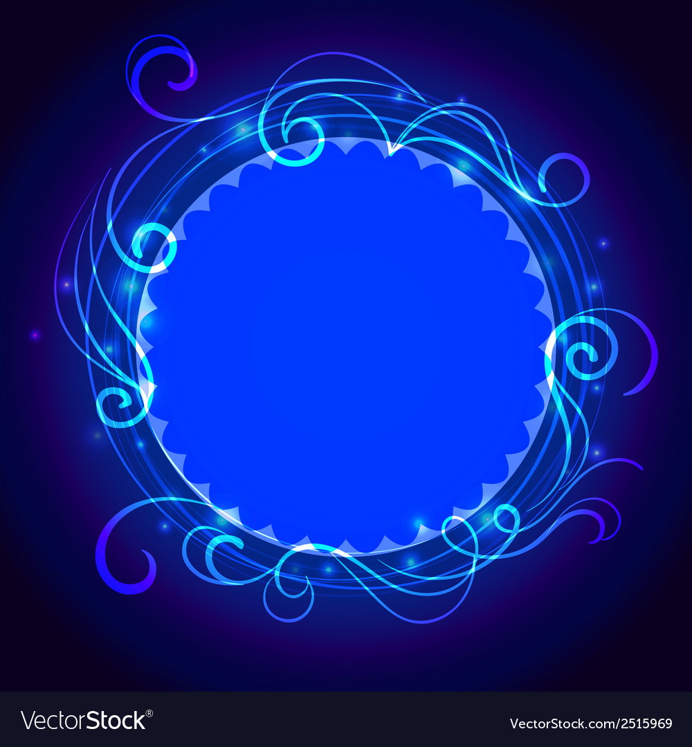 Abstract blue mystic lace background with swirl