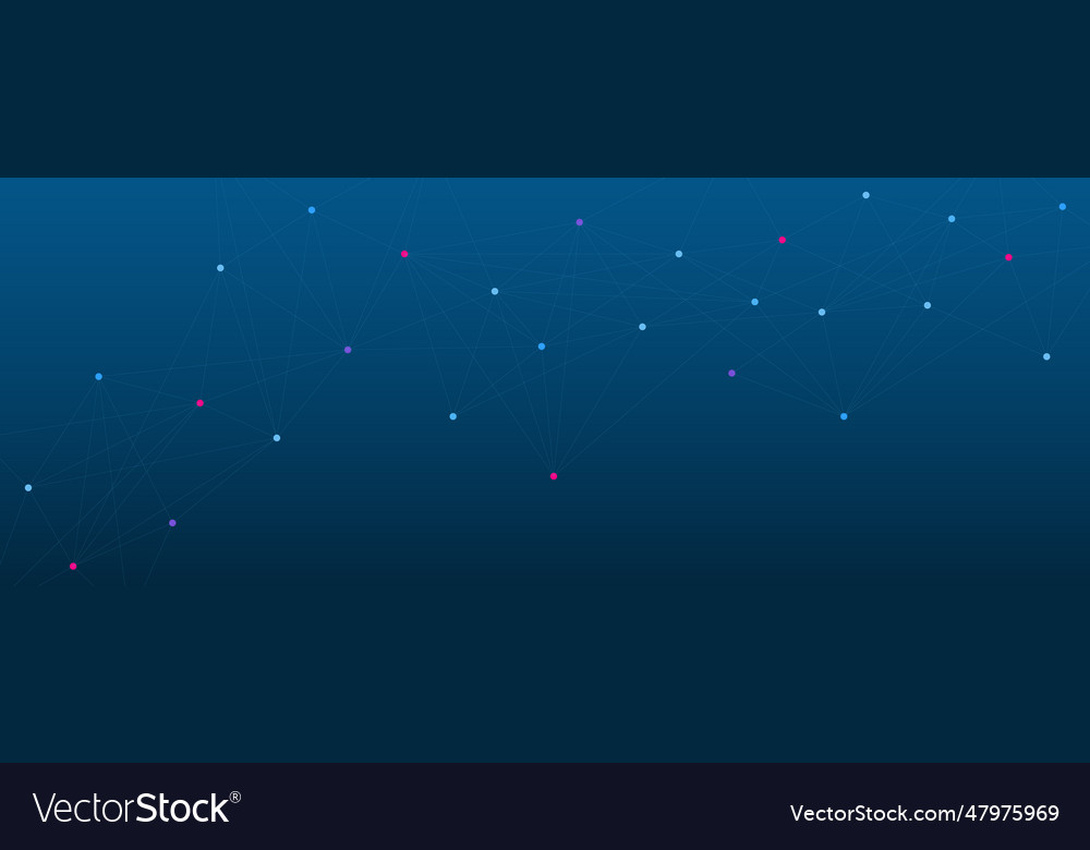 Abstract geometric with connecting dots and lines Vector Image Abstract geometric with connecting dots and lines