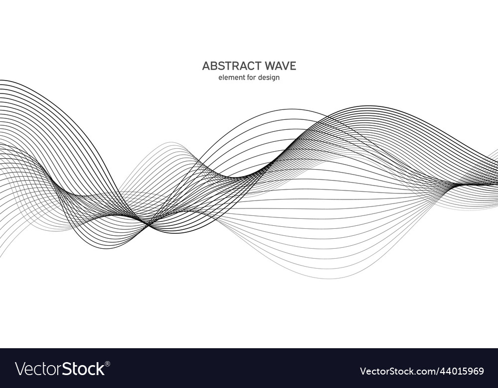 Abstract wave element for design digital