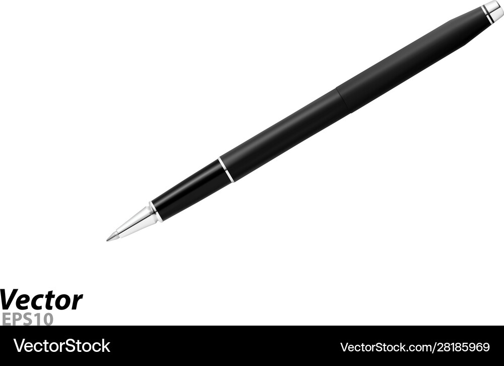Automatic ballpoint pen Royalty Free Vector Image