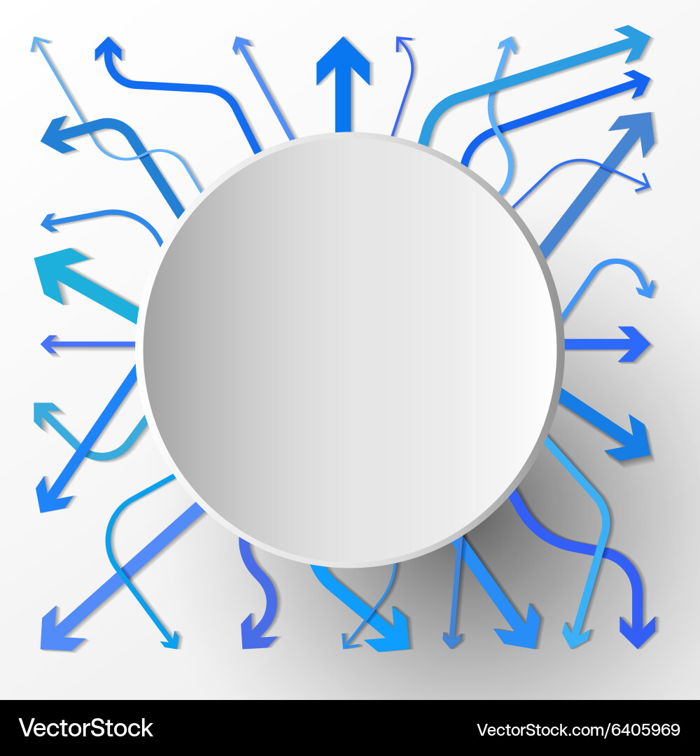 Button with arrows Royalty Free Vector Image - VectorStock