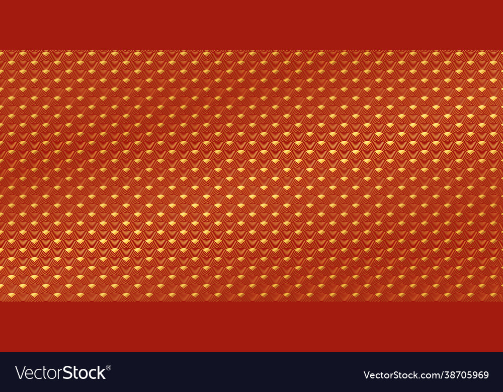 Chinese pattern wave with circle overlapping Vector Image Chinese pattern wave with circle overlapping