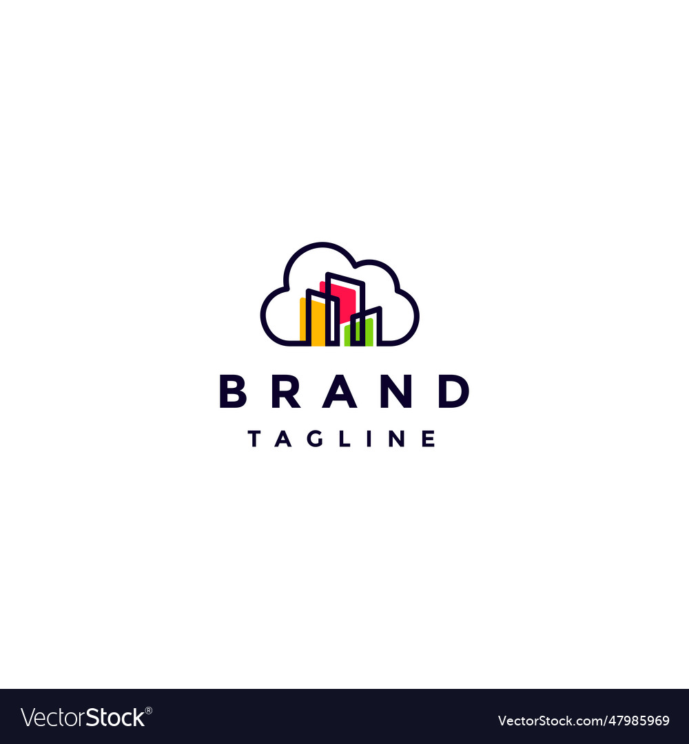 Cloud City Logo - Modern Skyline