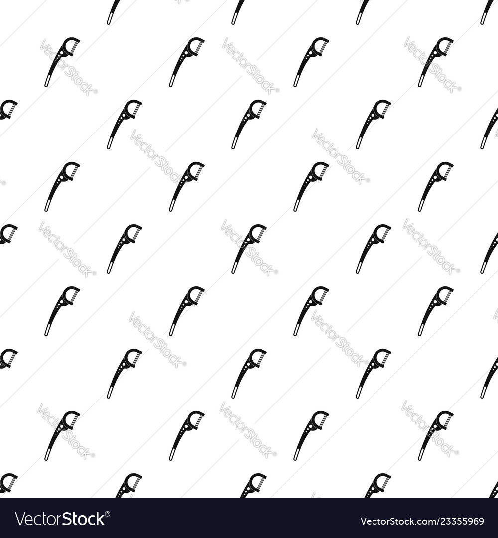 Floss pick pattern seamless Royalty Free Vector Image