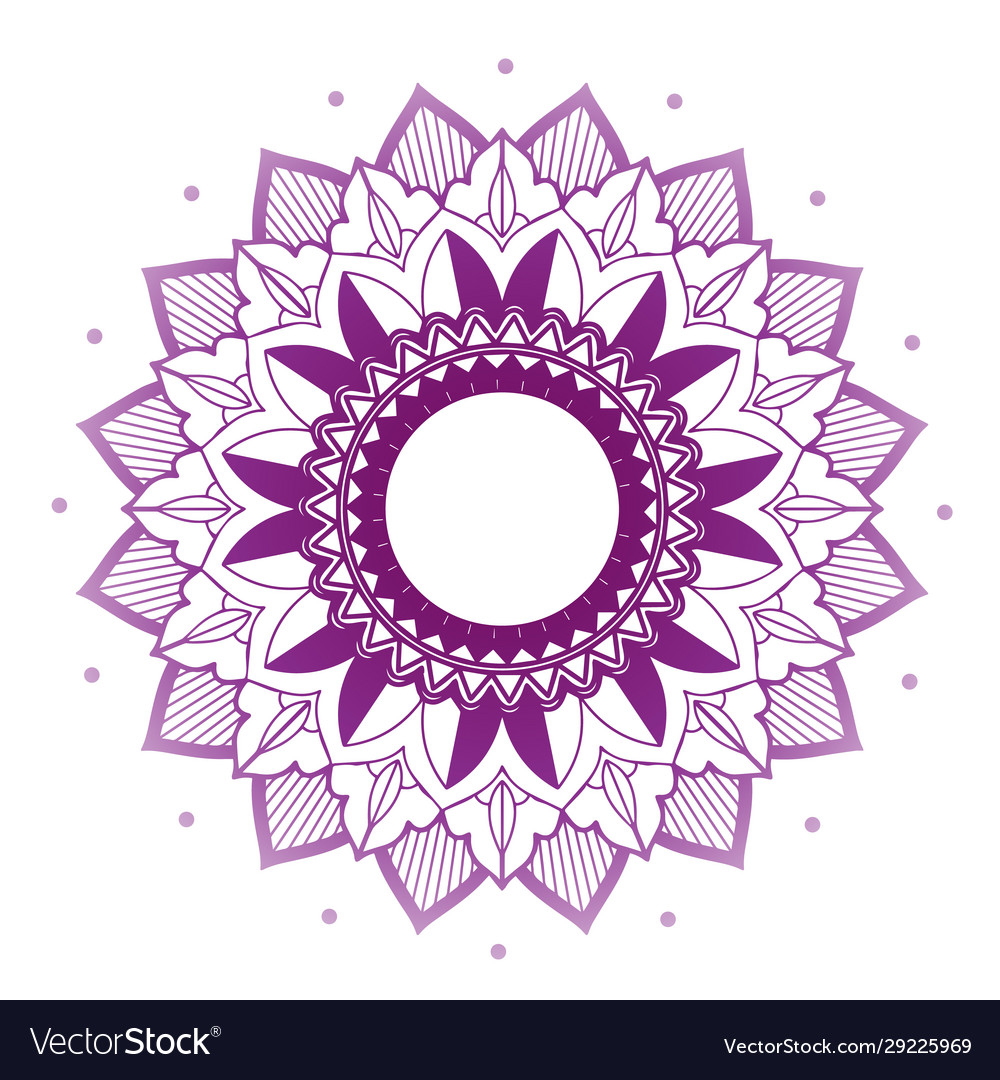 Mandala patterns on isolated background