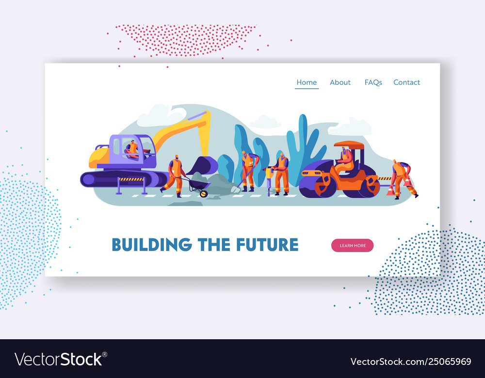 People Machinery At Road Repairing Work Concept Vector Image people-machinery-at-road-repairing-work-concept-vector-image