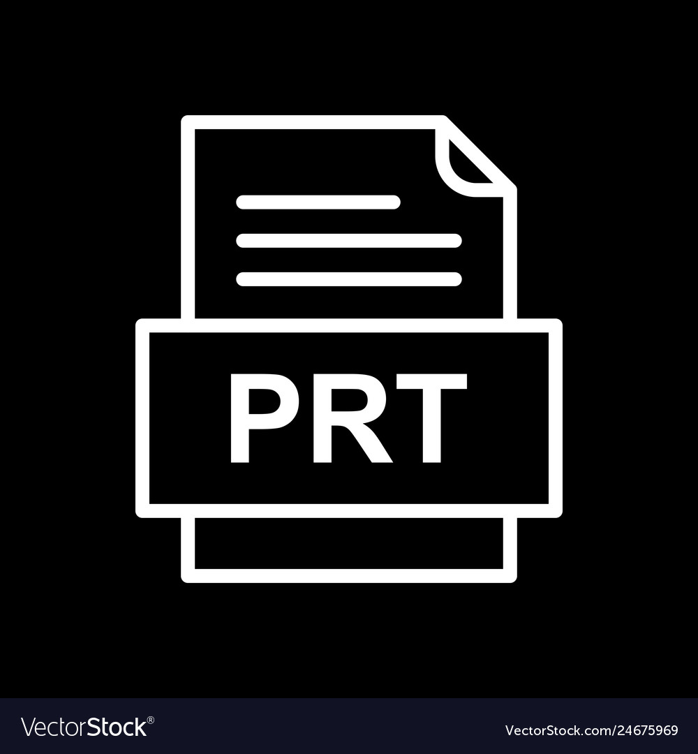 Prt file document icon