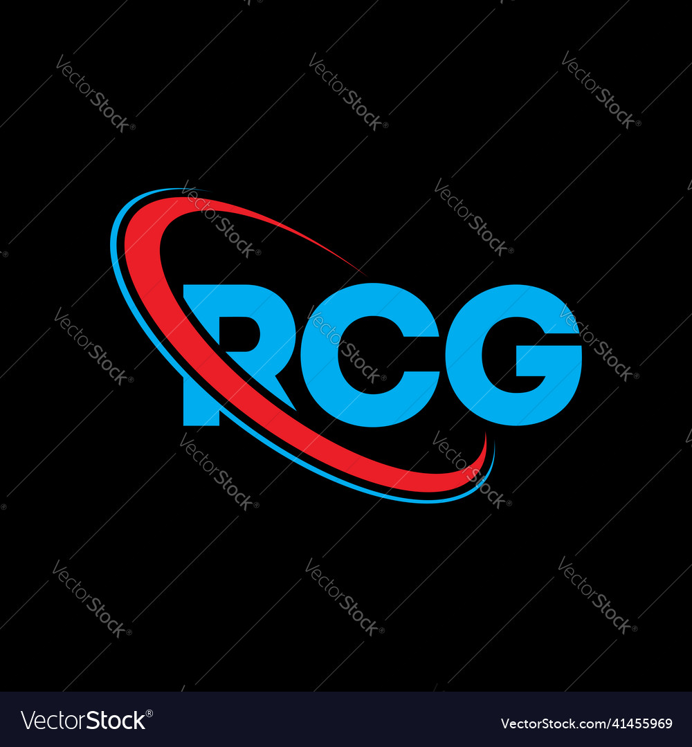 Rcg logo letter design Royalty Free Vector Image