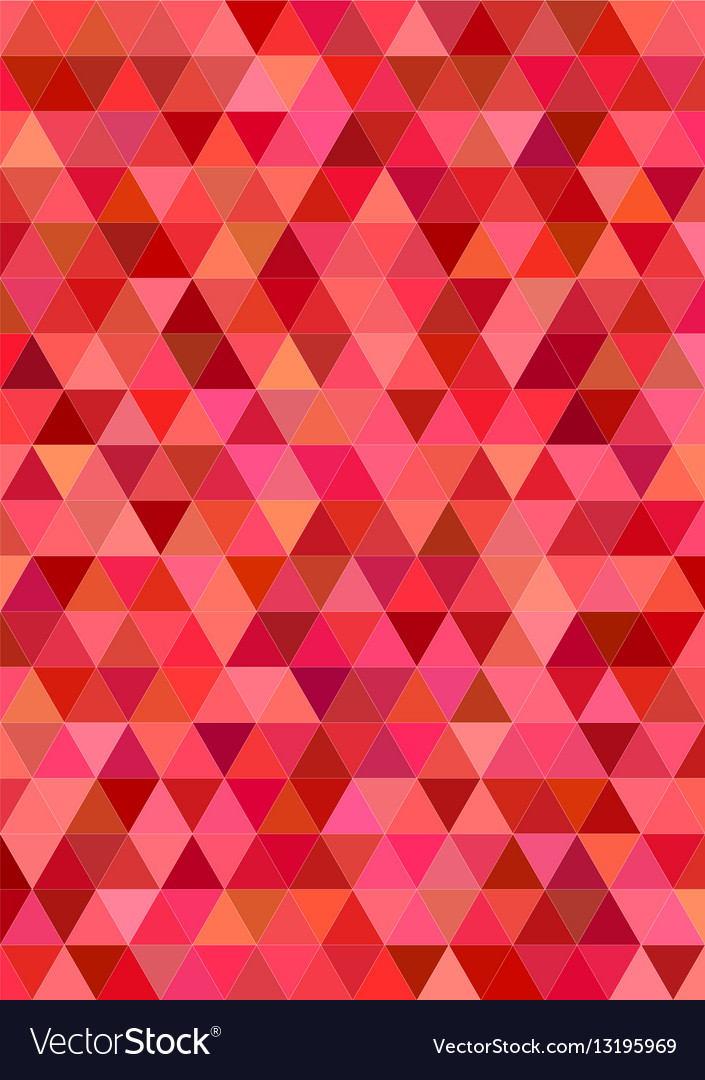 Red abstract regular triangle tile design