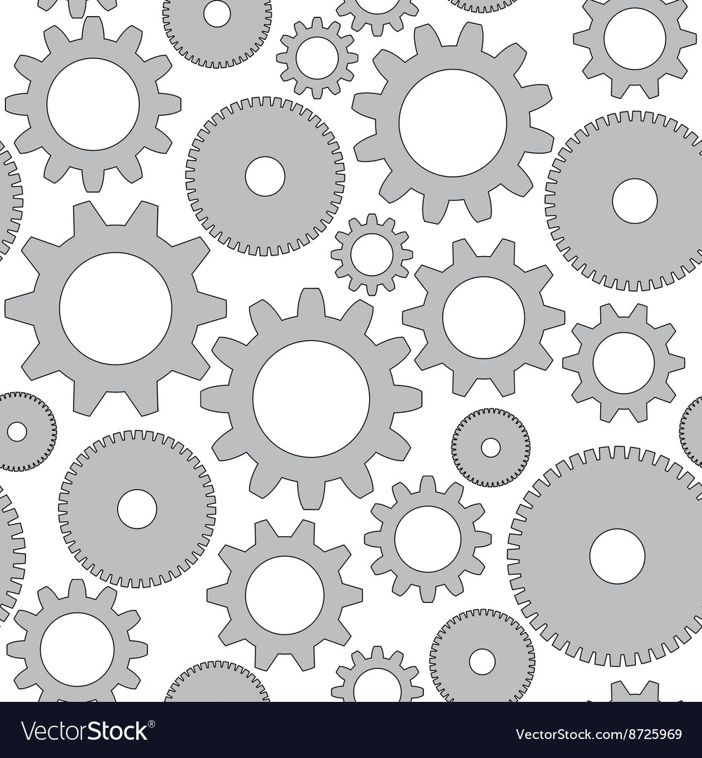 Seamless background in tech style with gray