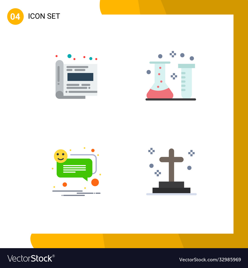 User interface pack 4 basic flat icons