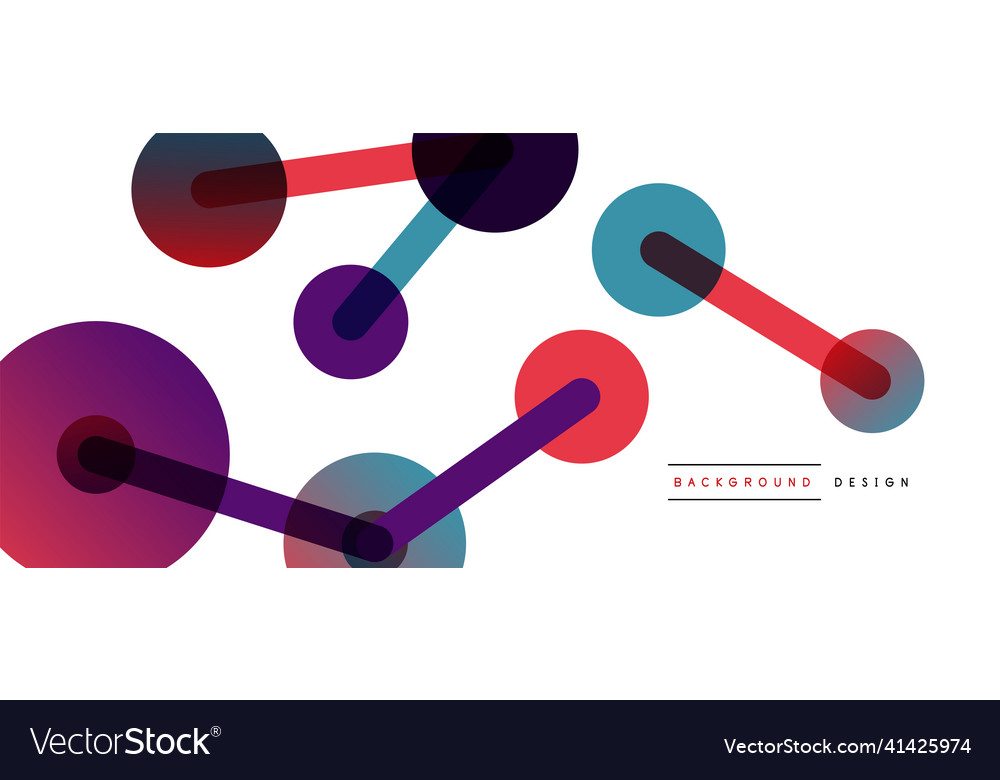 Abstract background round dots connected by lines