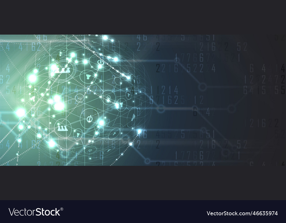 Abstract futuristic circuit computer internet Vector Image Abstract futuristic circuit computer internet